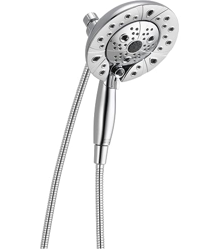 Amazon.com: Delta Faucet 4-Spray In2ition 2-in-1 Dual Shower Head